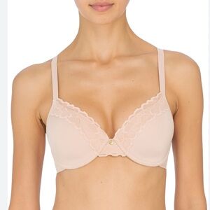 NATORI Refined Full Underwire T-Shirt Bra Tulle #7313219 32D NEW with tags $70